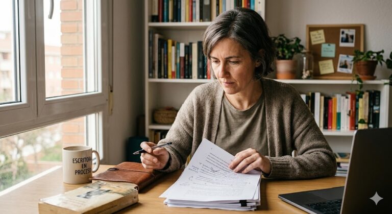Novedades en la web por proceso de revisión de escritura novela